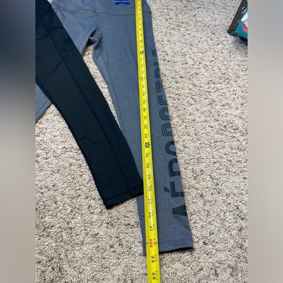 Aeropostale Leggings Womens Size Small Black and Grey New Bundle of 2 - Picture 3 of 11